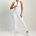 New Zip Up Rompers Scrunch Butt Yoga Sets Sleeveless pants Jumpsuit for Women Fitness Gym Clothing Workout Open Back Sports Suit
