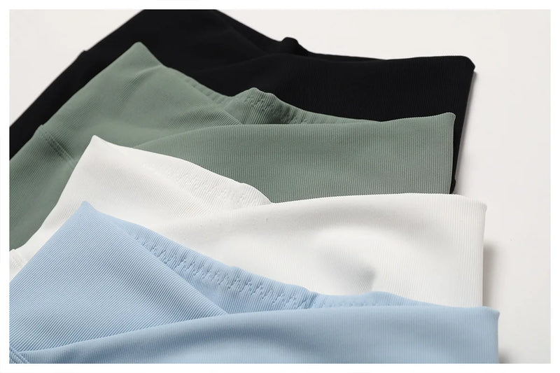 2PCS Seamless Yoga Set Gym Clothes Sportswear Yoga Suits For Women Fitness Rib Tracksuits Sports Bra Gym Leggings Sports Suits