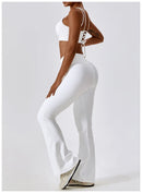 2PCS Seamless Yoga Set Gym Clothes Sportswear Yoga Suits For Women Fitness Rib Tracksuits Sports Bra Gym Leggings Sports Suits