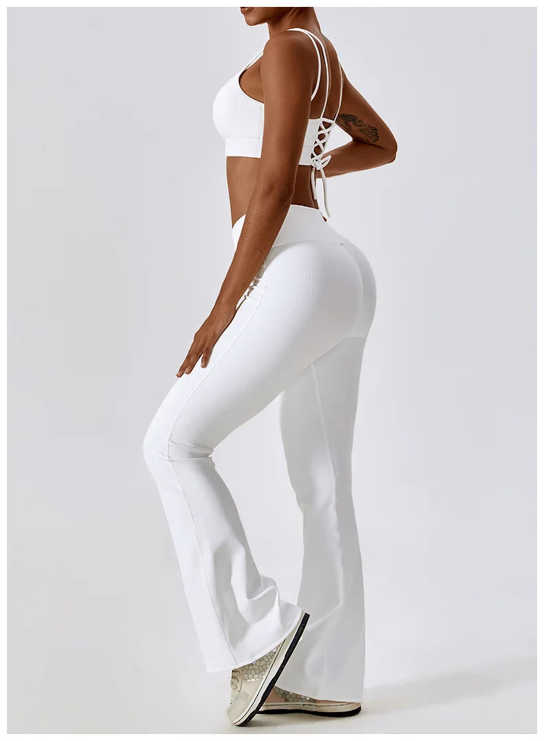 2PCS Seamless Yoga Set Gym Clothes Sportswear Yoga Suits For Women Fitness Rib Tracksuits Sports Bra Gym Leggings Sports Suits