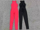 New Zip Up Rompers Scrunch Butt Yoga Sets Sleeveless pants Jumpsuit for Women Fitness Gym Clothing Workout Open Back Sports Suit