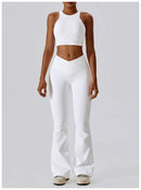 2PCS Seamless Yoga Set Gym Clothes Sportswear Yoga Suits For Women Fitness Rib Tracksuits Sports Bra Gym Leggings Sports Suits