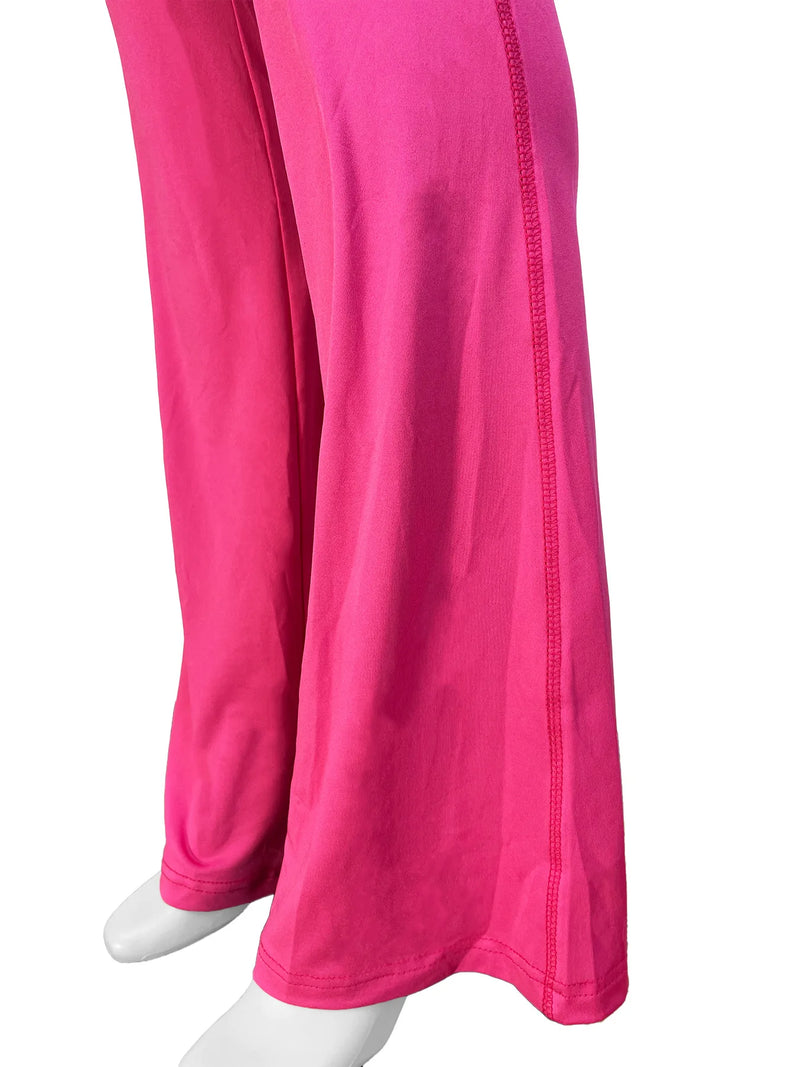 Pant Sets Two Piece Set Women Sexy Slim Fit Zipper Top Stand Collar Solid Sporty Casual Splice Flare Pants Elastic Waist