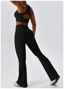 2PCS Seamless Yoga Set Gym Clothes Sportswear Yoga Suits For Women Fitness Rib Tracksuits Sports Bra Gym Leggings Sports Suits