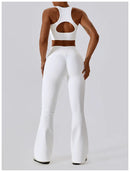 2PCS Seamless Yoga Set Gym Clothes Sportswear Yoga Suits For Women Fitness Rib Tracksuits Sports Bra Gym Leggings Sports Suits