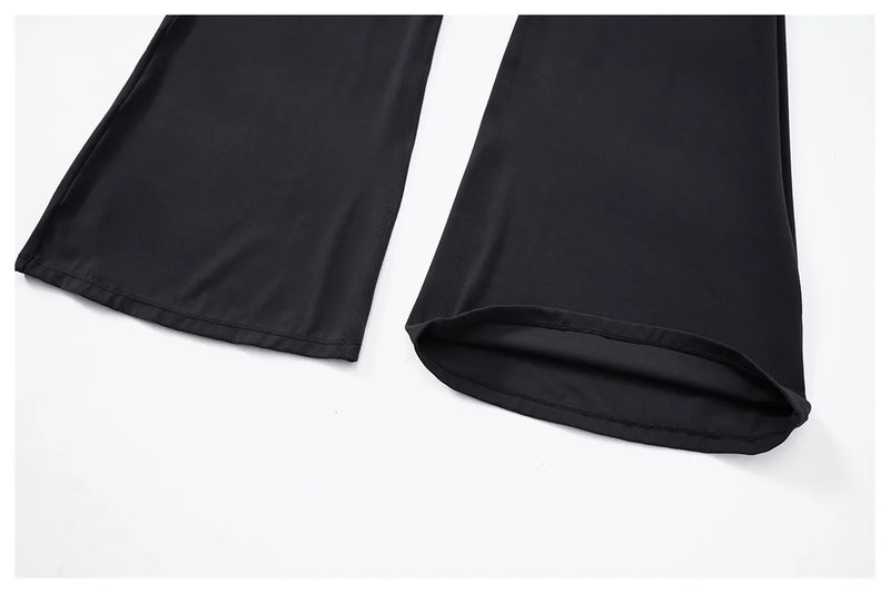 Sleeveless One-piece Suit Women Backless Sports Jumpsuit Female Flared Rompers Quick Drying Yoga Clothing Workout Bodysuits