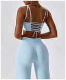 2PCS Seamless Yoga Set Gym Clothes Sportswear Yoga Suits For Women Fitness Rib Tracksuits Sports Bra Gym Leggings Sports Suits